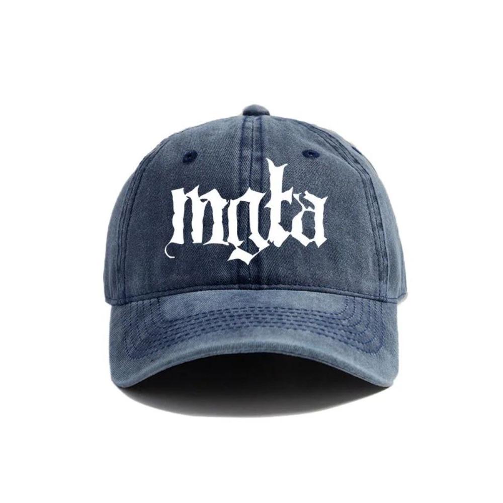 2026 Cappellino da Baseball Mgla Cappelli Usurati Cappellino con Fascia Metallica Nera Uomo Retrò Estivo da Esterno Cappello Regolabile Casuale e Versatile