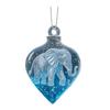 Juletrepynt Gradient Blå Elefant Anheng for Juledekor Lys Utsøkt Vinterland Hengepynt Høytidsgave med Dyp