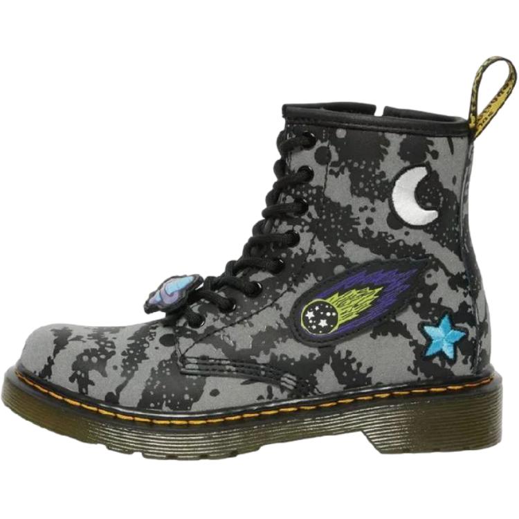 Dr. Martens 1460 Leather Fashion Comfortable Boots Kids Boots Black Gray 27889057