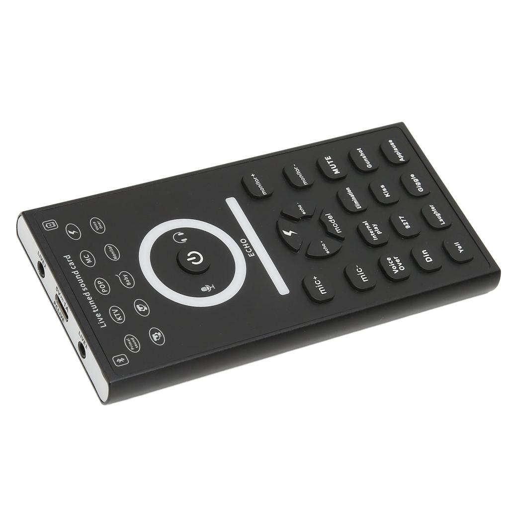 Mini Voice Changer Device Multi Sound Effects Plug and Play Handheld Live Sound Card for Phone PC