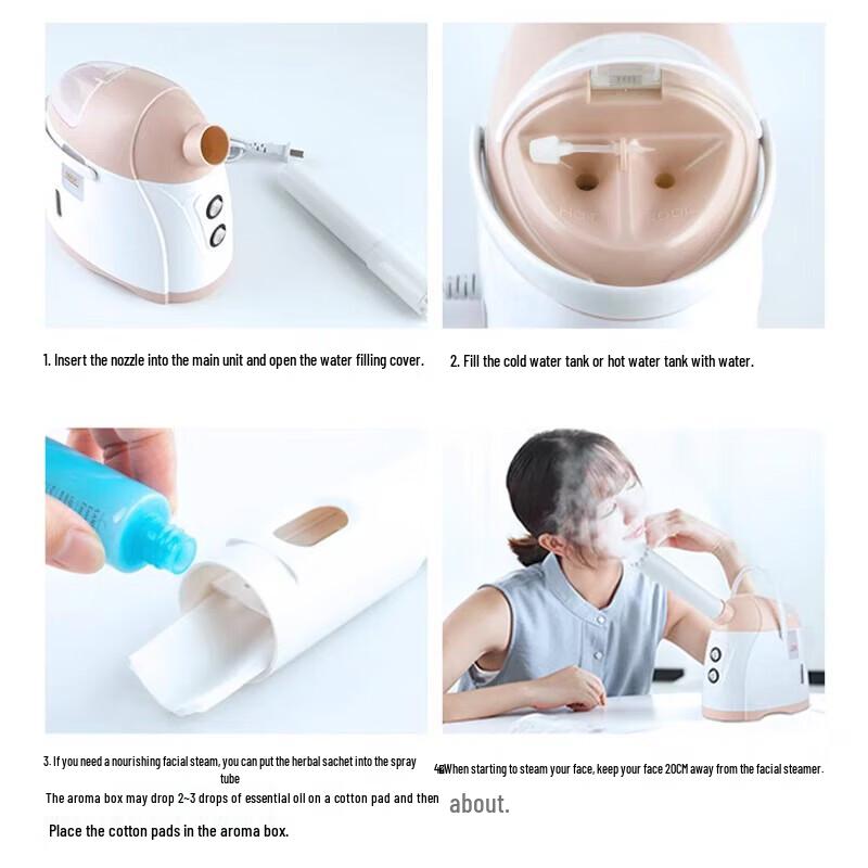 Jindao Nano Hot & Cold Mist Facial Steamer CN plug (adapter included)