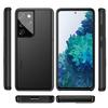 AMORUS For Samsung Galaxy S21 Ultra 5G Case with Sliding Card Holder PC TPU Phone Back Cover