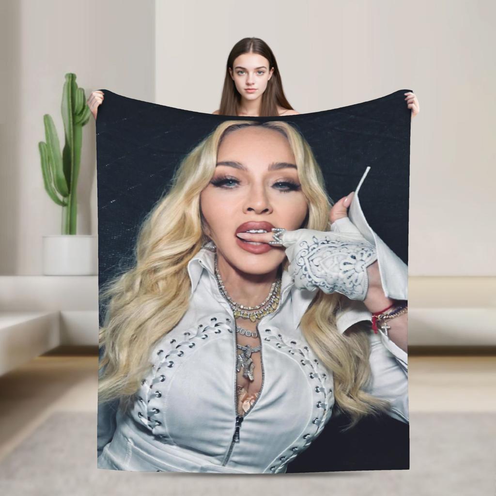 M-Madonnas Confessions Ii Blanket Ultra Soft Throw Blankets For Sofa 50X60 Inch Multiple Sizes Plush Thin Quilt