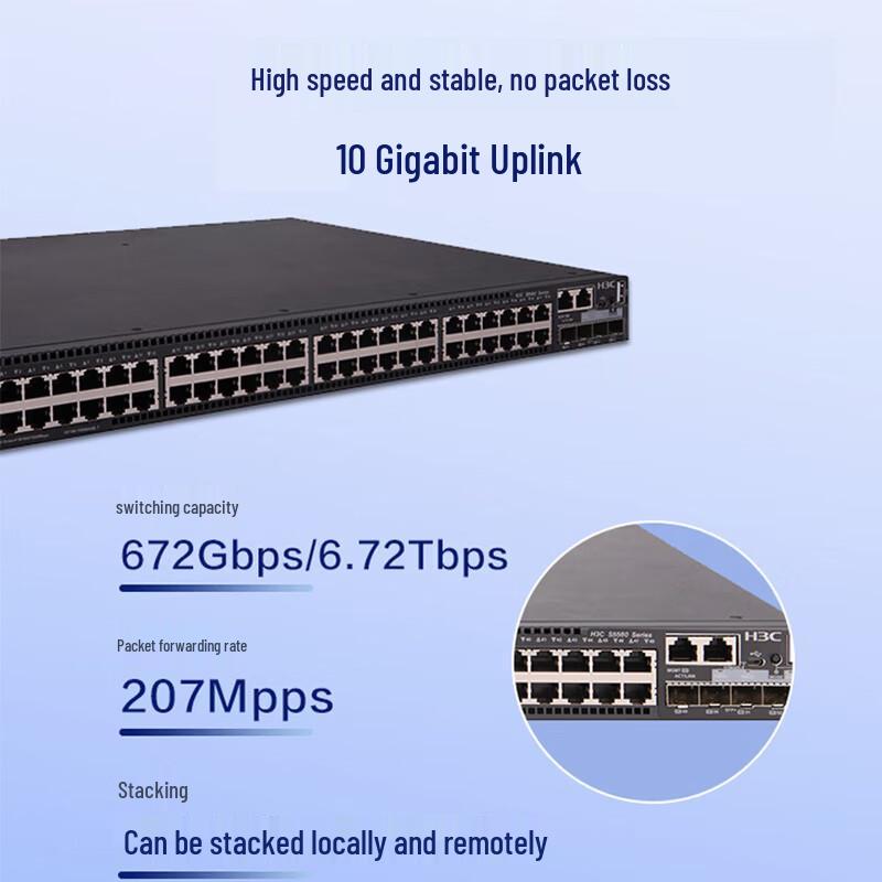 H3C S5560S-52S-EI Layer 3 Managed Enterprise Switch