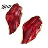 Timeless High-end Texture Earrings 1 Pair Women Multi-Layer Fired Colorful