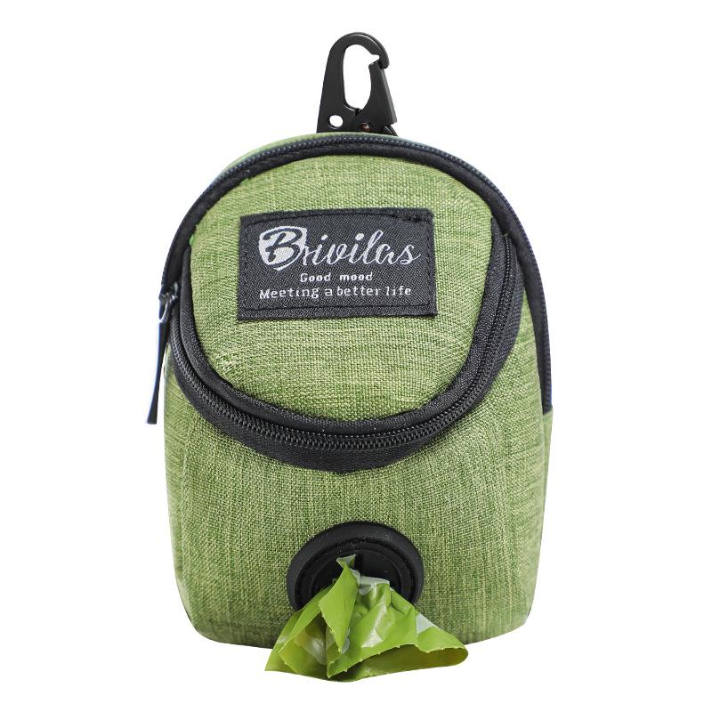 

Cross-Border Dog Walking Bag: Popular Pet Poop and Snack Carrier for Outdoor Walks зелёный