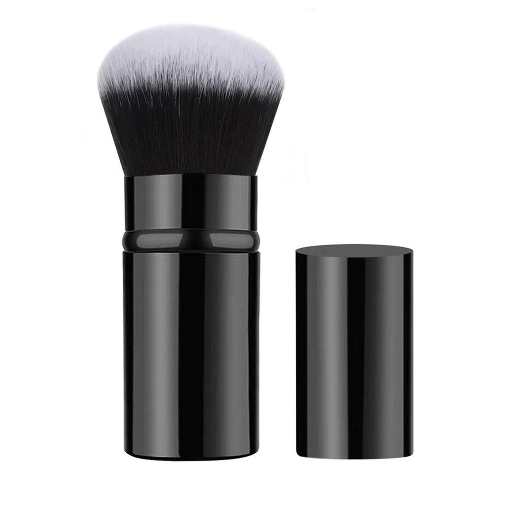 Retractable Travel Makeup Brush: Portable Blush & Powder Tool
