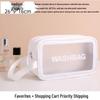 Waterproof Portable Makeup Organizer - Large Capacity PU Clear Toiletry Travel Bag