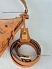M Brand Classic Monogram Gold-Lock Small Shoulder, Crossbody, and Underarm Bag