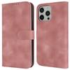 For iPhone 14 Pro Max Wallet Case Double Folded Edge Skin Touch PU Leather Flip Phone Cover