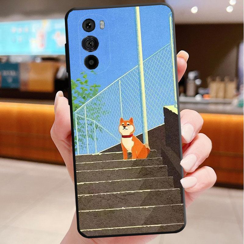 Phone Case For Motorola Edge 50 40 Pro 60 50 40 30 Ultra Neo Fusion Moto G85 G72 G53 G54 G84 G13 G32 Shiba Inu