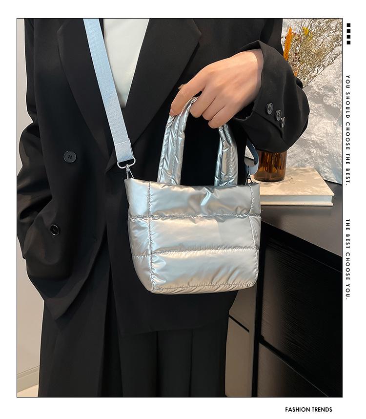 Dames Gewatteerde Katoenen Crossbody Tote Tas