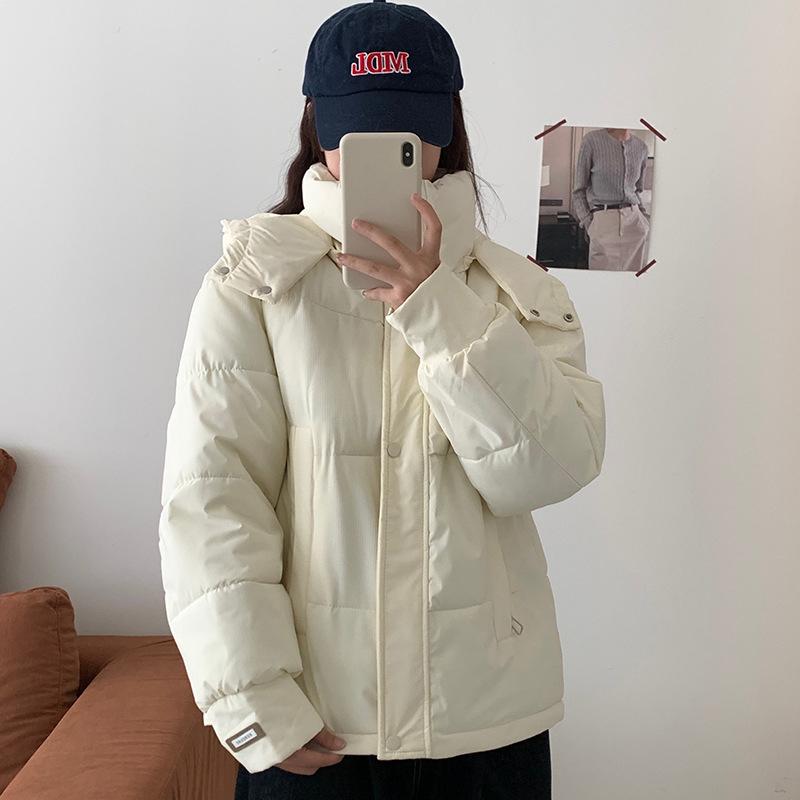 

Женская новая корейская ветрозащитная легкая утолщенная пушистая теплая свободная высококачественная ткань повседневная спортивная хлопковая одежда S