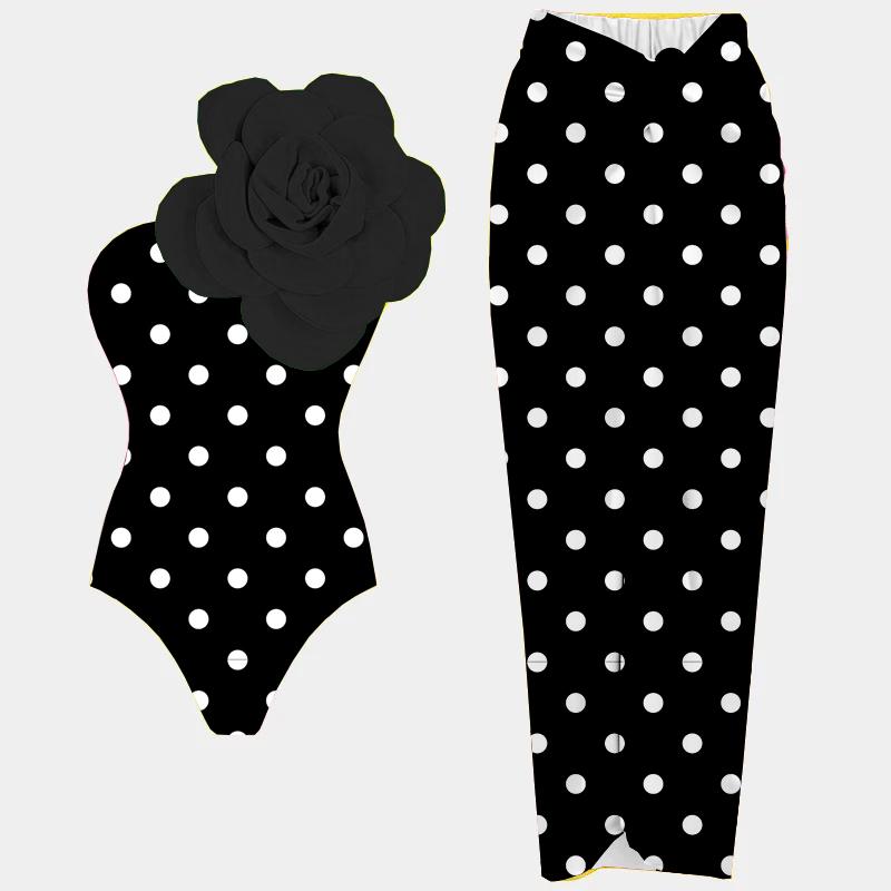 Ashgaily Flower One Piece Swimsuit Women One Shoulder Swimwear Monokini Bodysuit Bathing Suit Belt Beach Wear