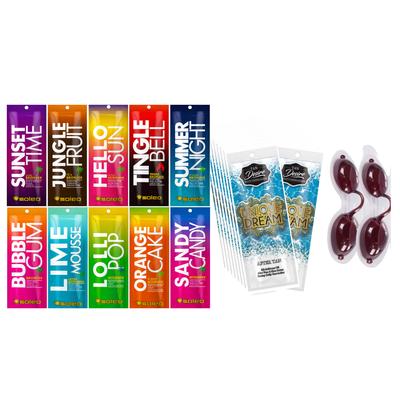 Soleo Basic Pack of 100 Sachets + 20 Unique Dream + 2 Glasses