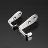 4/8PCS Stainless Steel Double Hole Wall Hook Heavy Duty Waterproof for Bathroom Kitchen Hang Towel Coat Bag Key Accessories