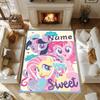 Little Pony (8) Customize your name rug, office chair cushion, home bedroom living room gift.