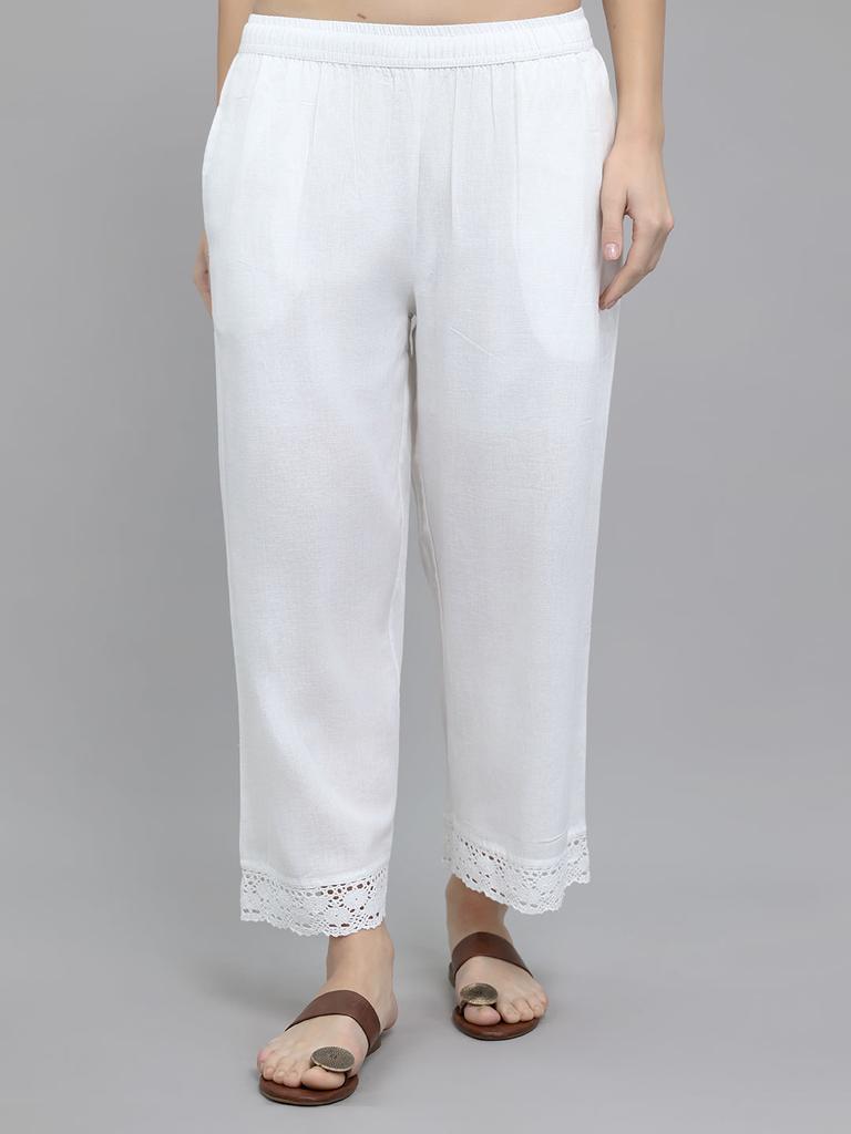MONTE CARLO Women Plazo White