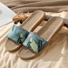 New Fashion Retro Summer Linen Slippers