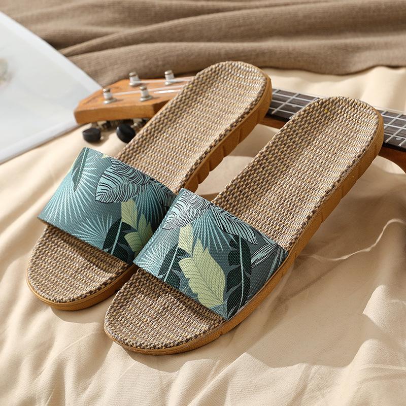 

New Fashion Retro Summer Linen Slippers 40
