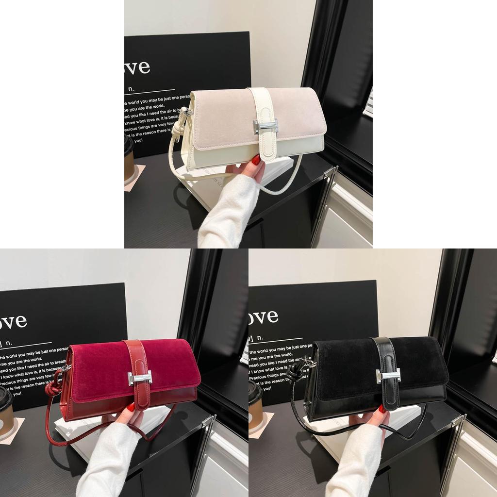 Fashion Minimalist Pu Shoulder Bag For Women Street Style Small Crossbody Purse