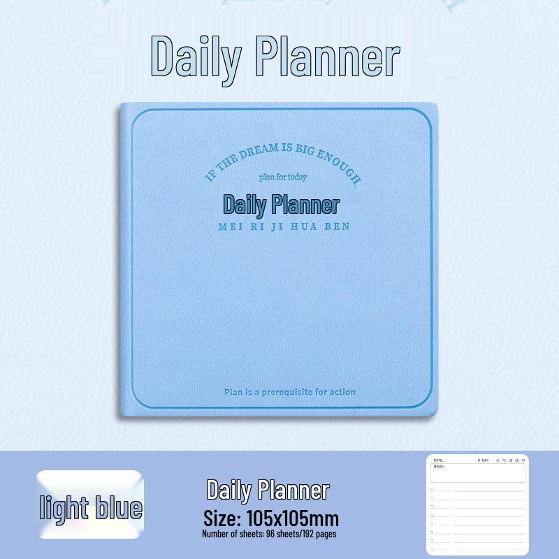 Portable Daily Planner: Thickened Notebook for Students & Office Note-Taking