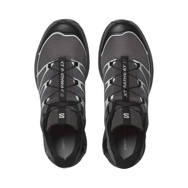 SALOMON נעלי ריצת שטח קלות XT עמידות לשחיקה, נעלי ריצת מרתון יומיומיות, נעלי סניקרס יוניסקס אפור שחור 478080
