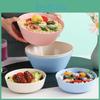 Plastic Rice Nordic Bowl Household Style Largecapacity Noodle Thickened Wheat Straw Soup Bowls Kitchen Tableware Tools