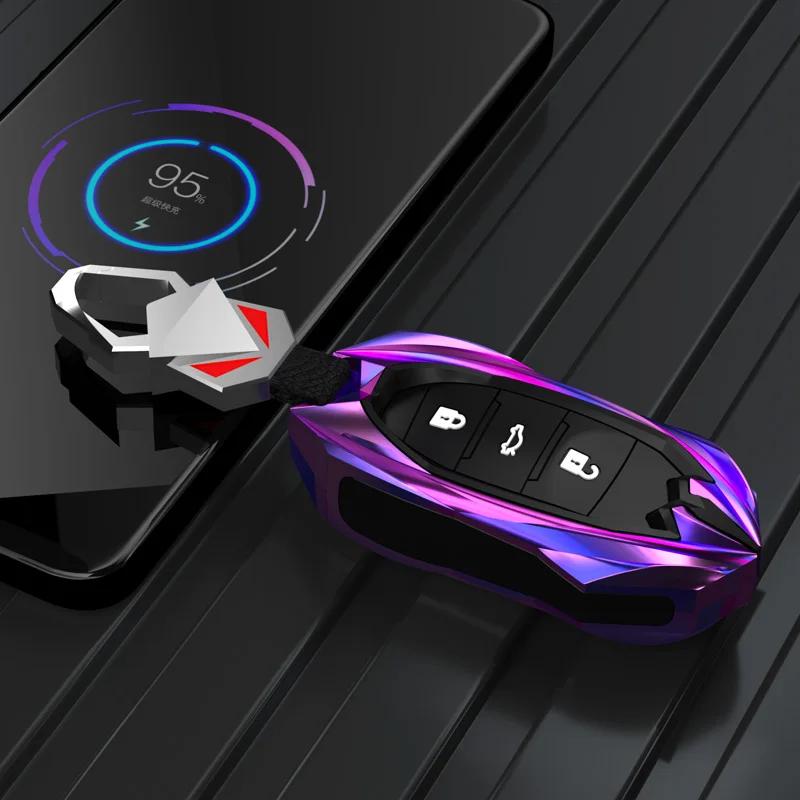 Styling Mouldings 3/4/7Buttons Car Key Protector for Changan CS85 CS35 Plus CS25 CS95 CS85 Car Remote Key Case Cover Bag Shell F
