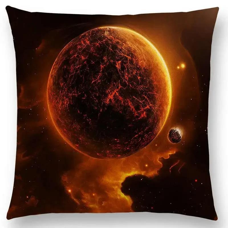 Beautiful Planets Amazing Galaxies Dreamy Stars Brand New Mysterious Universe Vast Outer Space Cushion Cover Sofa Pillow Cover