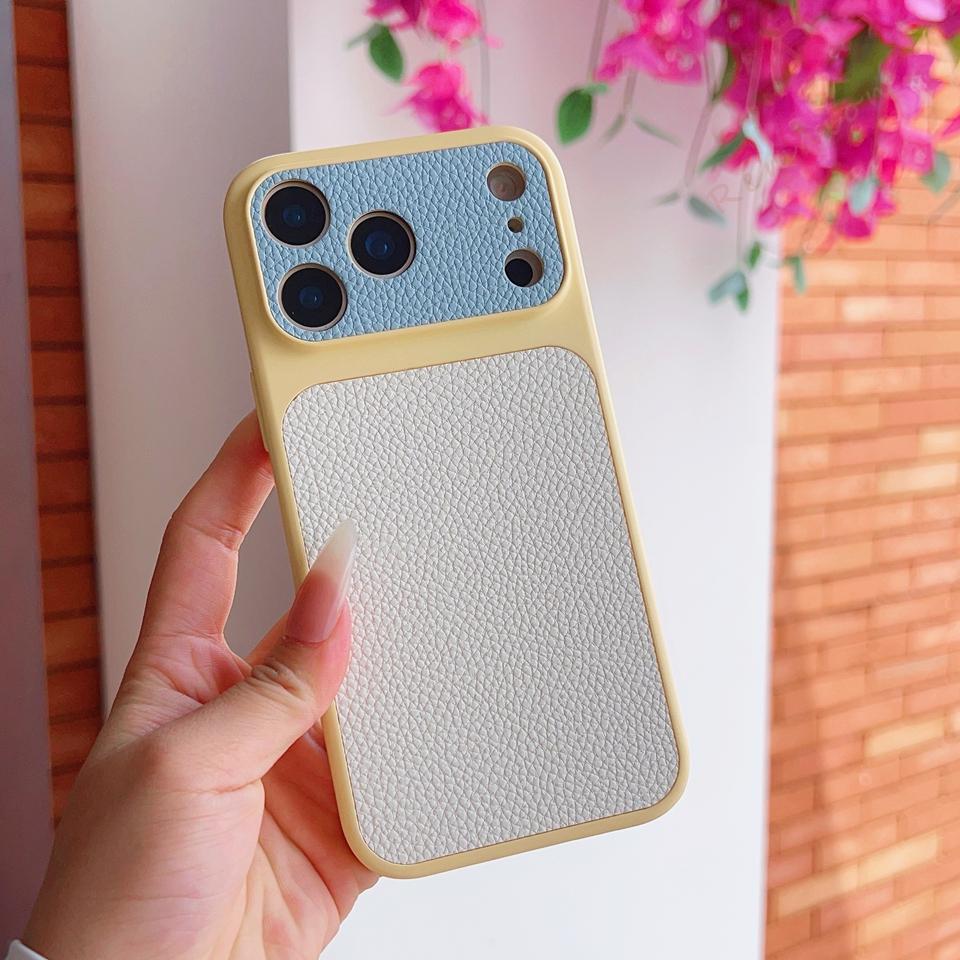 Big Window Candy PU Leather Phone Case For iPhone 17 11 12 13 14 15 16 17 Pro Max 16 Plus Official Shockproof Protector Cover