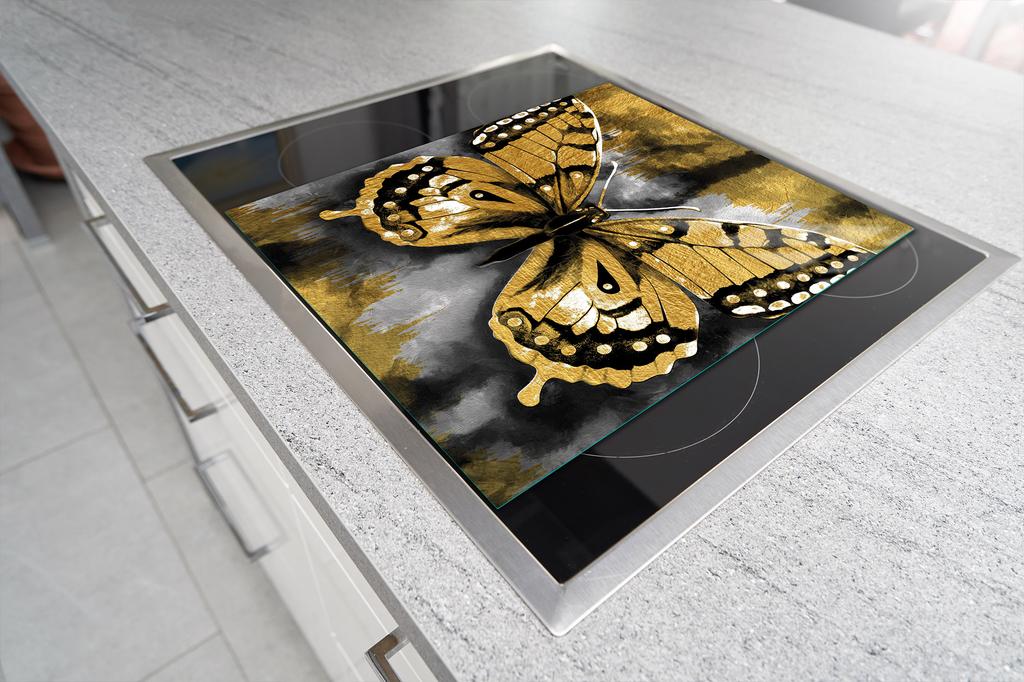 GLAS-SCHNEIDEBRETT 45x52 SCHMETTERLING