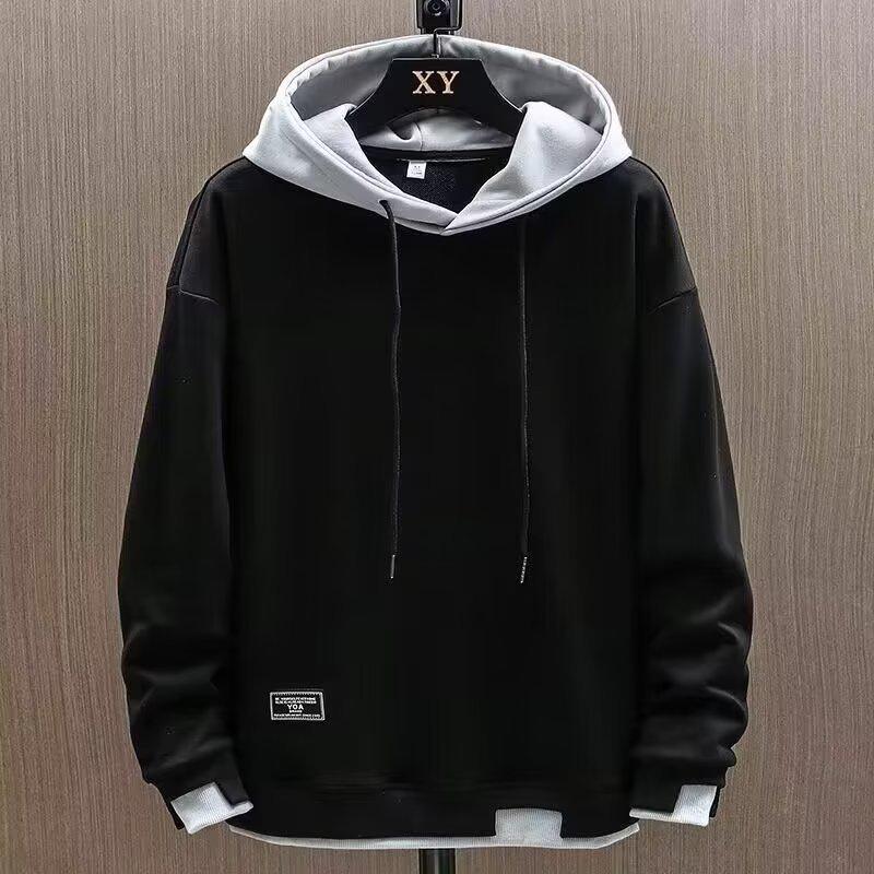 Men s Trendy Loose Fit Velvet Hoodie - Autumn/Winter Casual Sports Jacket 3XL