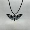 Acrylic Bat Pendant Necklaces for Women Girl Minimalist Rope Chain Choker Halloween Animal Necklace Jewelry Collier
