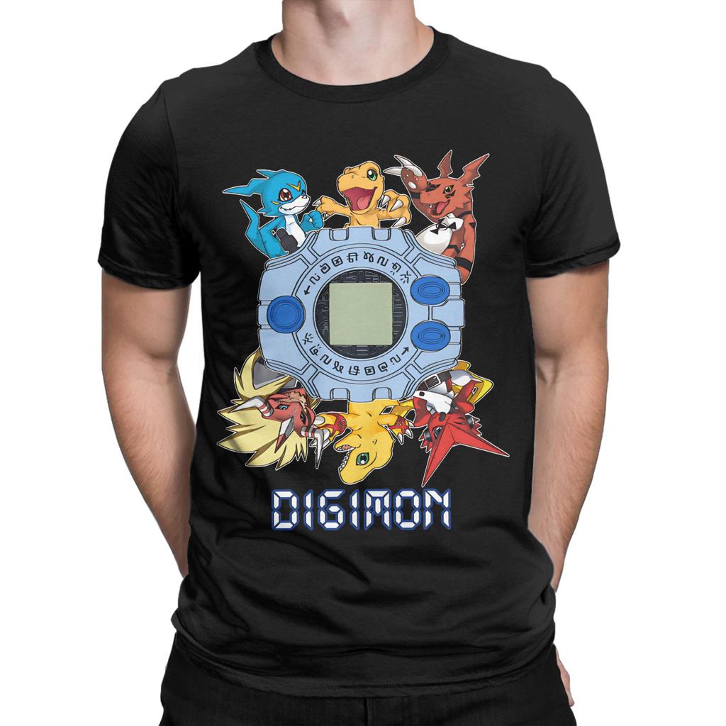 Men Women Digimon seasons T Shirts  Cotton Clothing Casual Short Sleeve Crewneck Tees Party T-Shirts