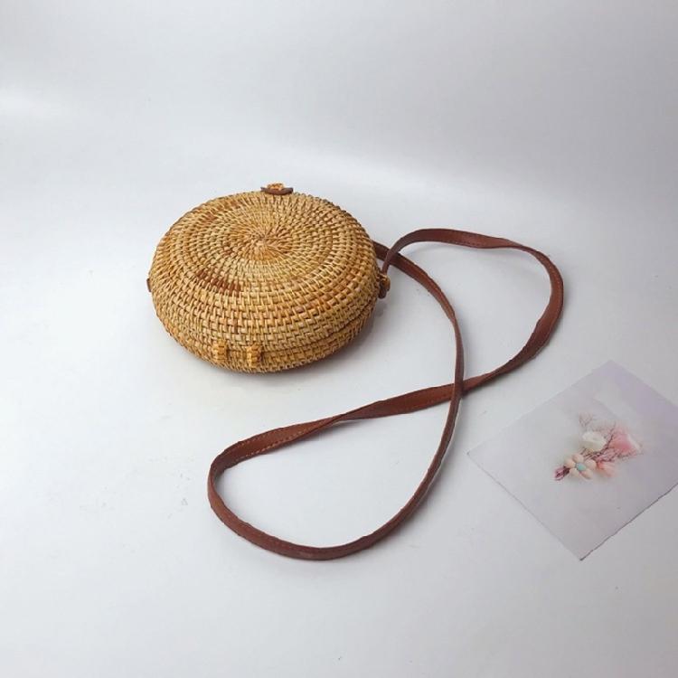 Handwoven Shoulder Bag Crossbody Bags Rattan Bag for Women Girl Vintage Handbag