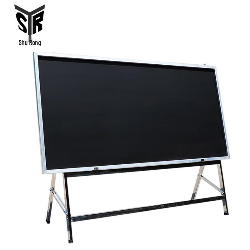 Large Wooden Blackboard with Stainless Steel Stand