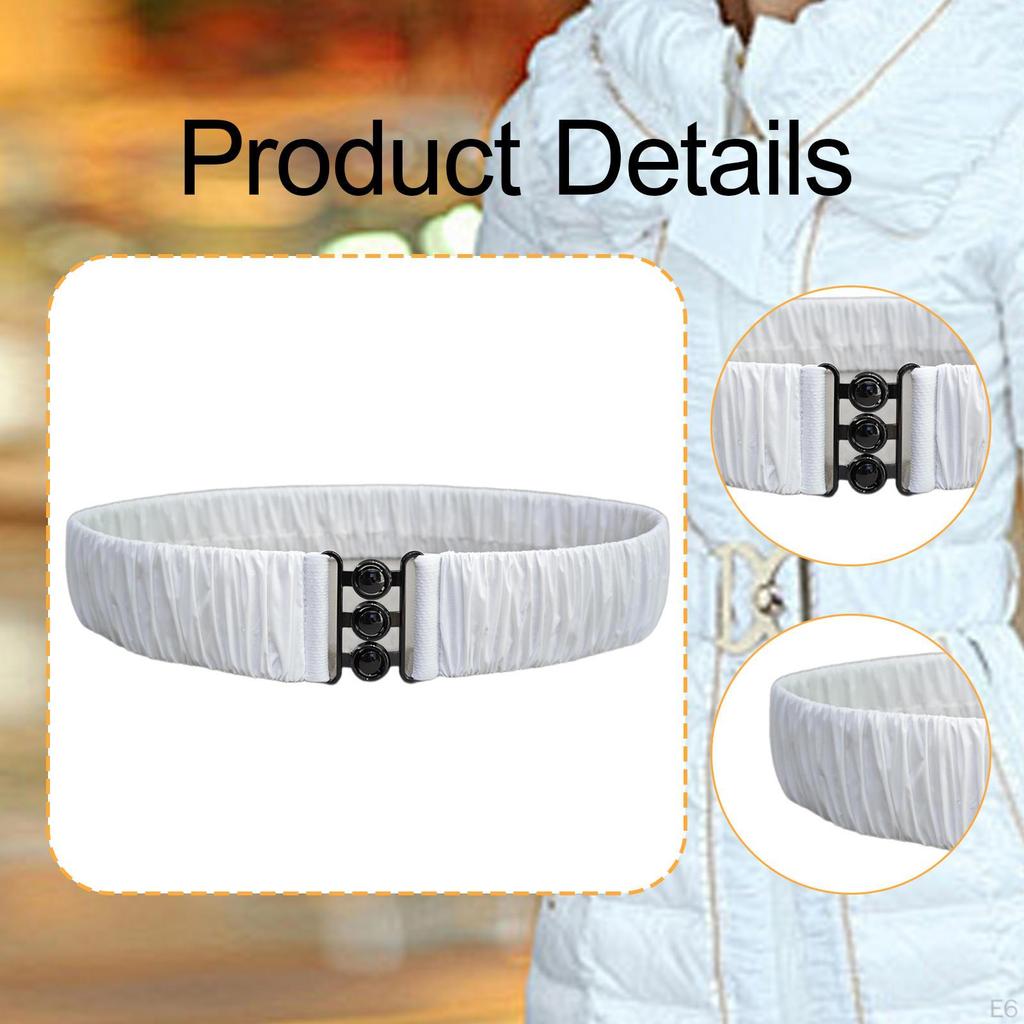 Elastic Waist Belt Casual Elegant Waistband for Winter Outwear Clothes