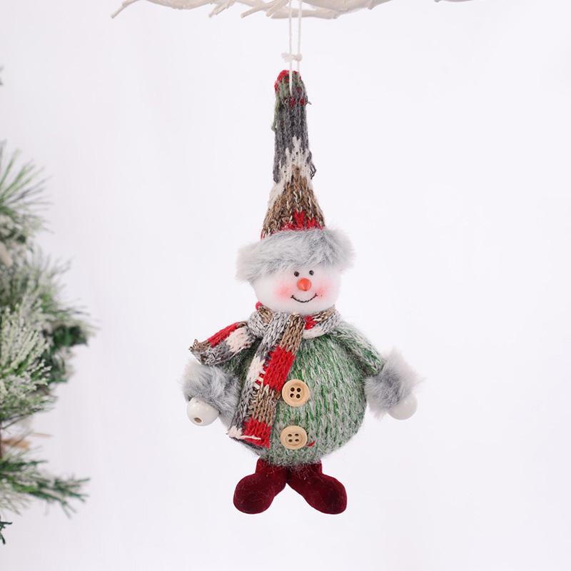 Weihnachten Santa Claus Schneemann Elch Puppe Anhänger Weihnachten Baum Hängende Ornamente Dekoration für Home 2025 Kinder Neue Jahr Geschenke