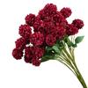 Shunran Dark Red Wine Artificial Wedding Flowers for Chinese Engagement Décor & Aisle Hanging Displays