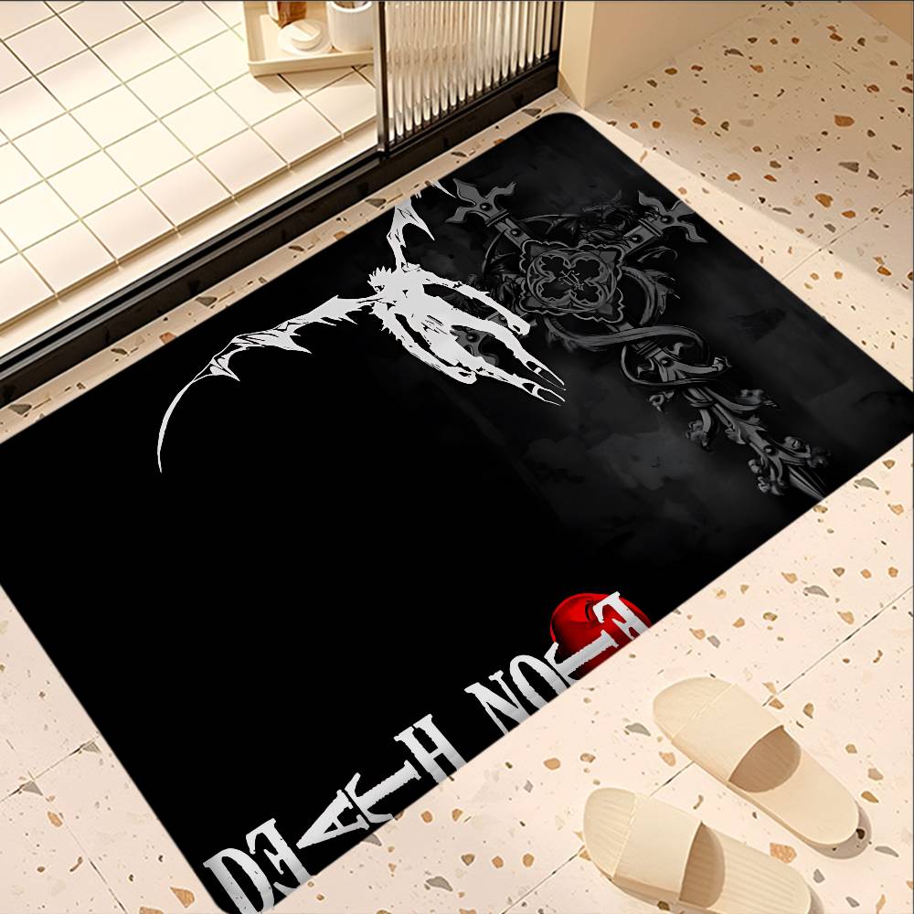 Japan Anime Death Note Door Mat Washable Non-Slip Living Room Sofa Chairs Area Mat Kitchen Toilet Rug