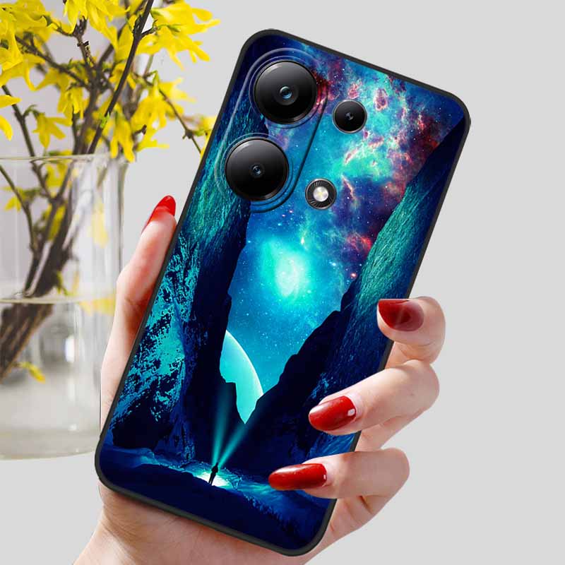 For Xiaomi Redmi Note 13 Pro 4G Case Black Silicon TPU Shockproof Soft Cover For Redmi Note13 4G 2024 Protect Capa 13Pro Coque