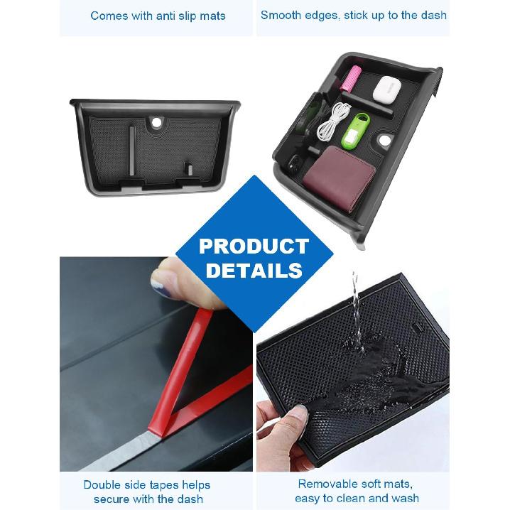 CDEFG For 2024 2025 2026 Toyota Grand Highlander Dashboard Storage Box 12.3-Inch Screen Compatible With 2024 2025 2026 Toyota Grand Highlander