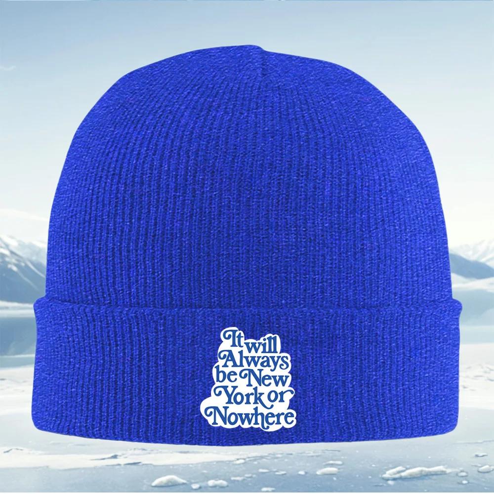 Always New YorkNowhere Else Unisex Women Unisex Knitted Hat Beanie Pullover Cap Winter Thermal Warm Christmas Outdoor Cycling Hiki