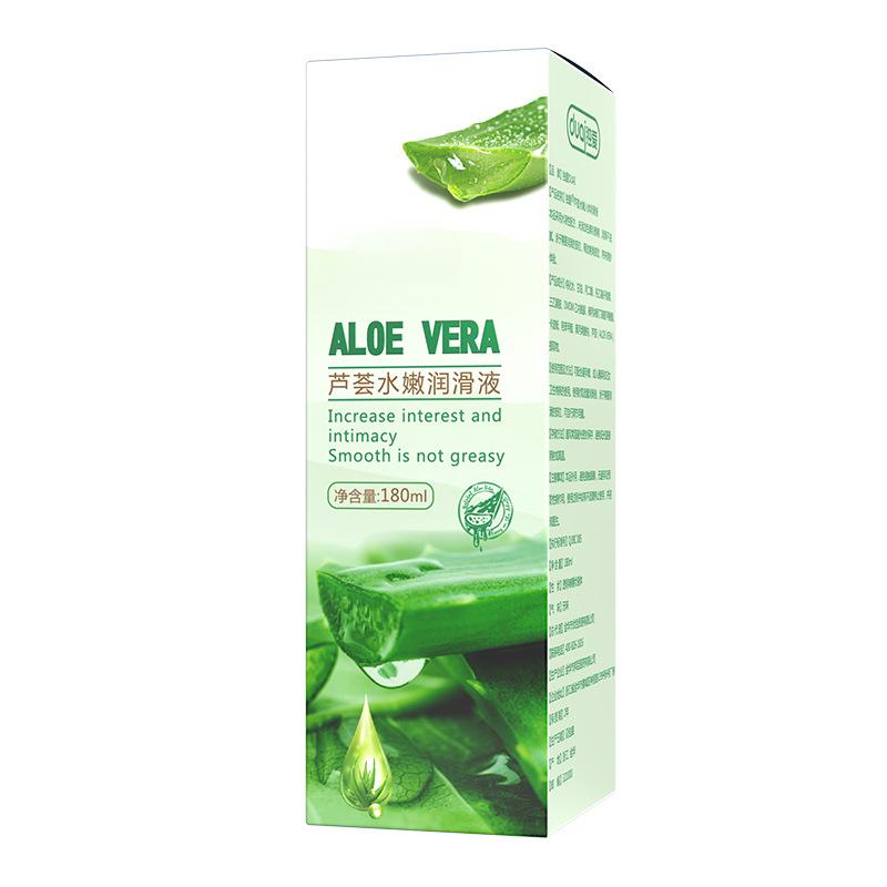 Aloe Vera Water-based Lubricant 180ml Sex Oil for Adult Pleasure, Intimate Hydrating Gel