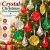 Faceted Christmas Tree Ornament Plastic Faceted Tree Ornament  Window Hanging Decor