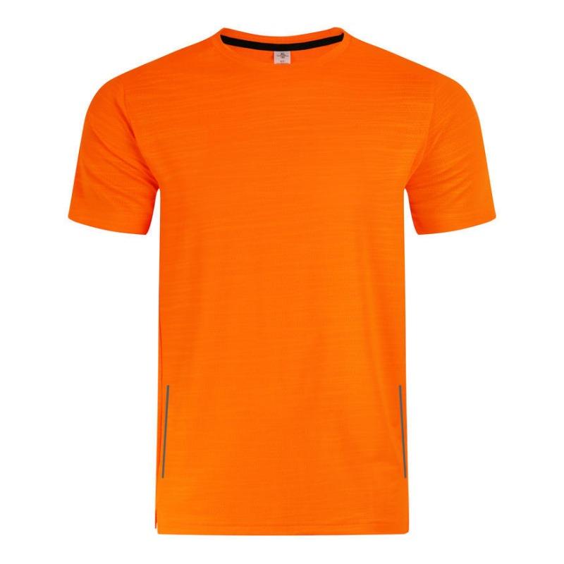 Men's Quick-Dry Athletic T-Shirt, Breathable Textured Crew Neck Short Sleeve Workout Top