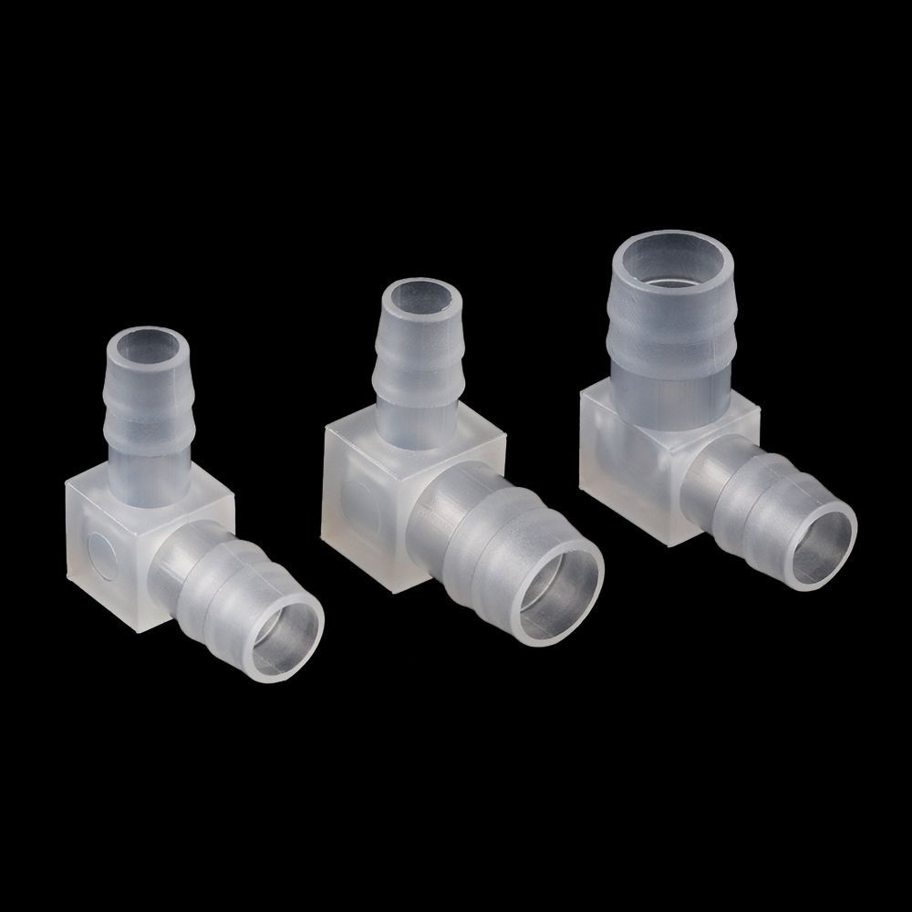 10Pcs New PP Plastic Elbow Connectors 90 Degree 4-20mm Aquarium Tank Fittings Transparent Pagoda Hose Joint Garden Irrigation