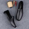 Fashion Comfortable Genuine Leather Mens Loafers Soft-Soled Slip-On Flats Versatile Casual Shoes Business Formal Leather Shoes Moccasins