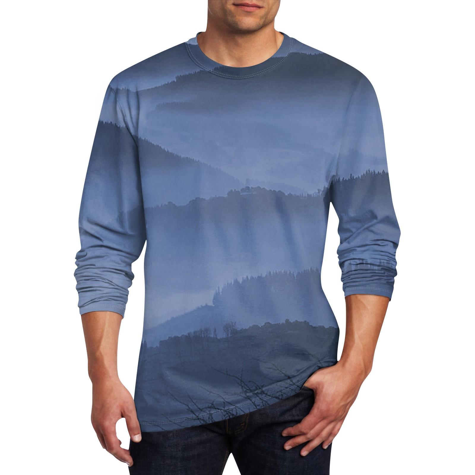 

Муж. Футболка Круглый вырез Одежда Одежда На открытом воздухе Длинный рукав С принтом Модельер Винтаж XL